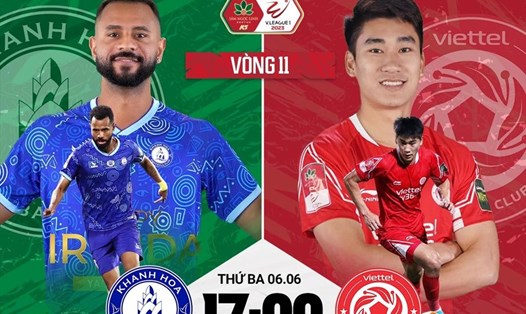 Khánh Hòa đón tiếp Viettel tại vòng 11 V.League 2023. Ảnh: FPT Play