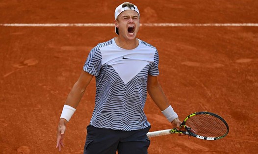 Trong số các tay vợt nam vào tứ kết Roland Garros 2023, Holger Rune trải qua trận đấu vất vả nhất. Ảnh: ATP Tour