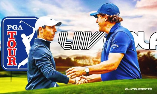 PGA Tour và LIV Golf đã chuyển sang hợp tác thay vì đối đầu. Ảnh: Clutchpoints
