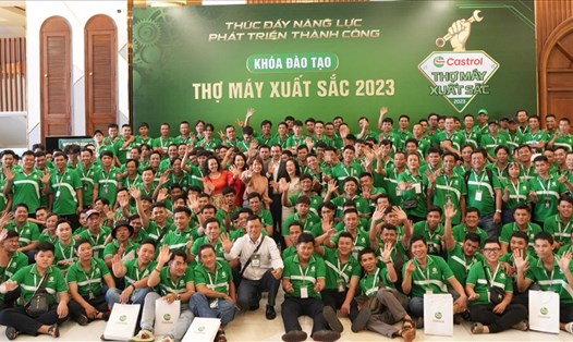 Castrol Việt Nam khởi động chương trình Thợ máy xuất sắc 2023, bên cạnh việc công bố bộ nhận diện thương hiệu mới. Ảnh: Castrol Việt Nam