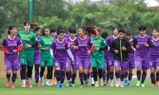 Đội tuyển nữ Việt Nam đang được tạo mọi điều kiện tập huấn để hướng đến World Cup 2023. Ảnh: VFF