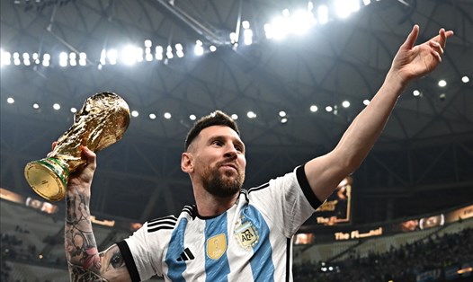 Sau thành công ở World Cup 2022, Messi sẽ chơi tại nơi tổ chức World Cup 2026. Ảnh: AFP