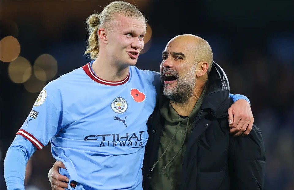 Tài năng của Haaland đang giúp Pep Guardiola và Man City tiến gần đến danh hiệu Champions League mùa này.  Ảnh: AFP