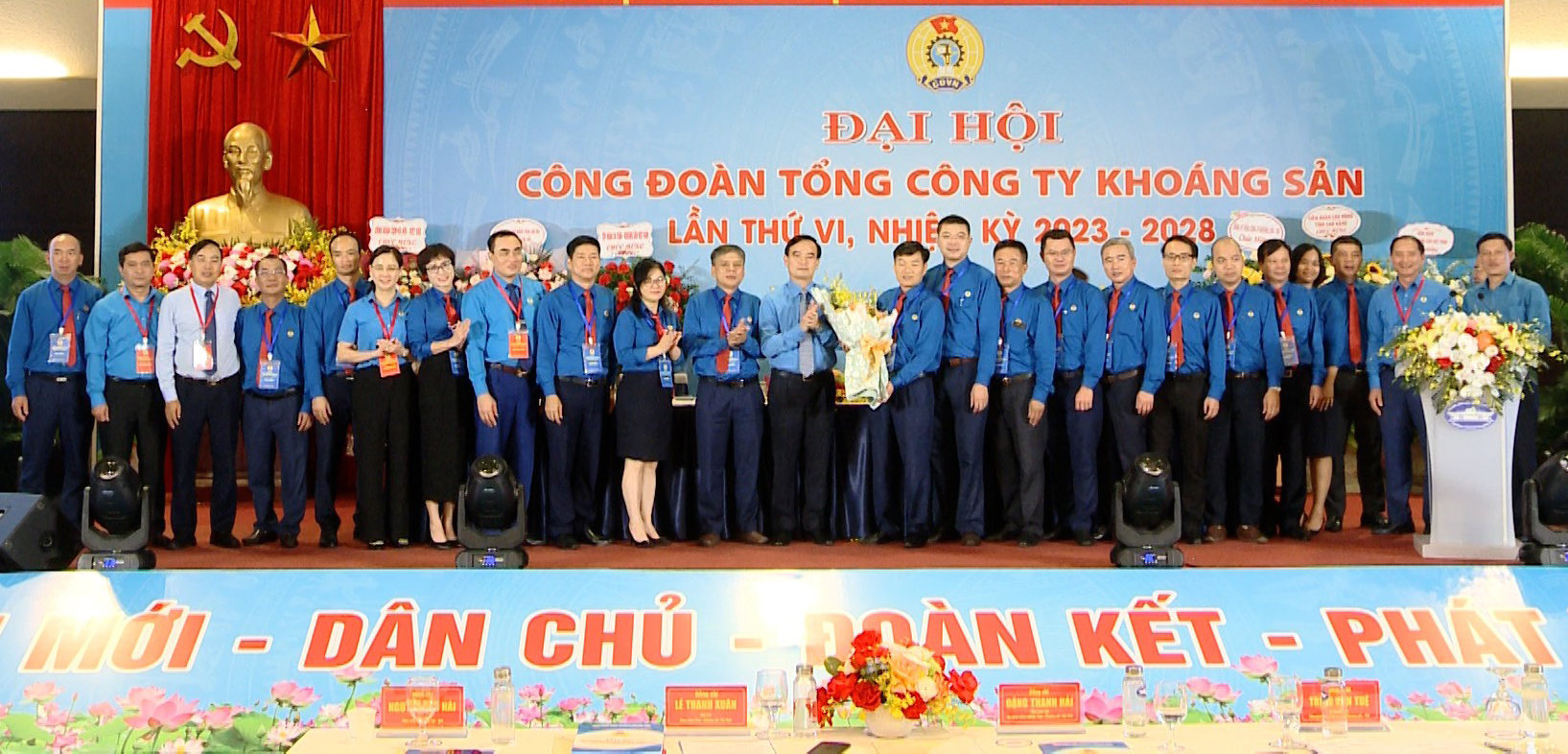 Đại hội lần thứ VI Công đoàn Tổng Công ty Khoáng sản - TKV, nhiệm kỳ 2023 - 2028. Ảnh: CĐ TKV  
