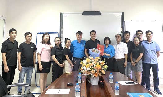 Sau nhiều năm vận động CĐ KCN-KKT Khánh Hoà thành lập CĐCS Công ty TNHH SCALEAQ. Ảnh: Thanh Nhàn