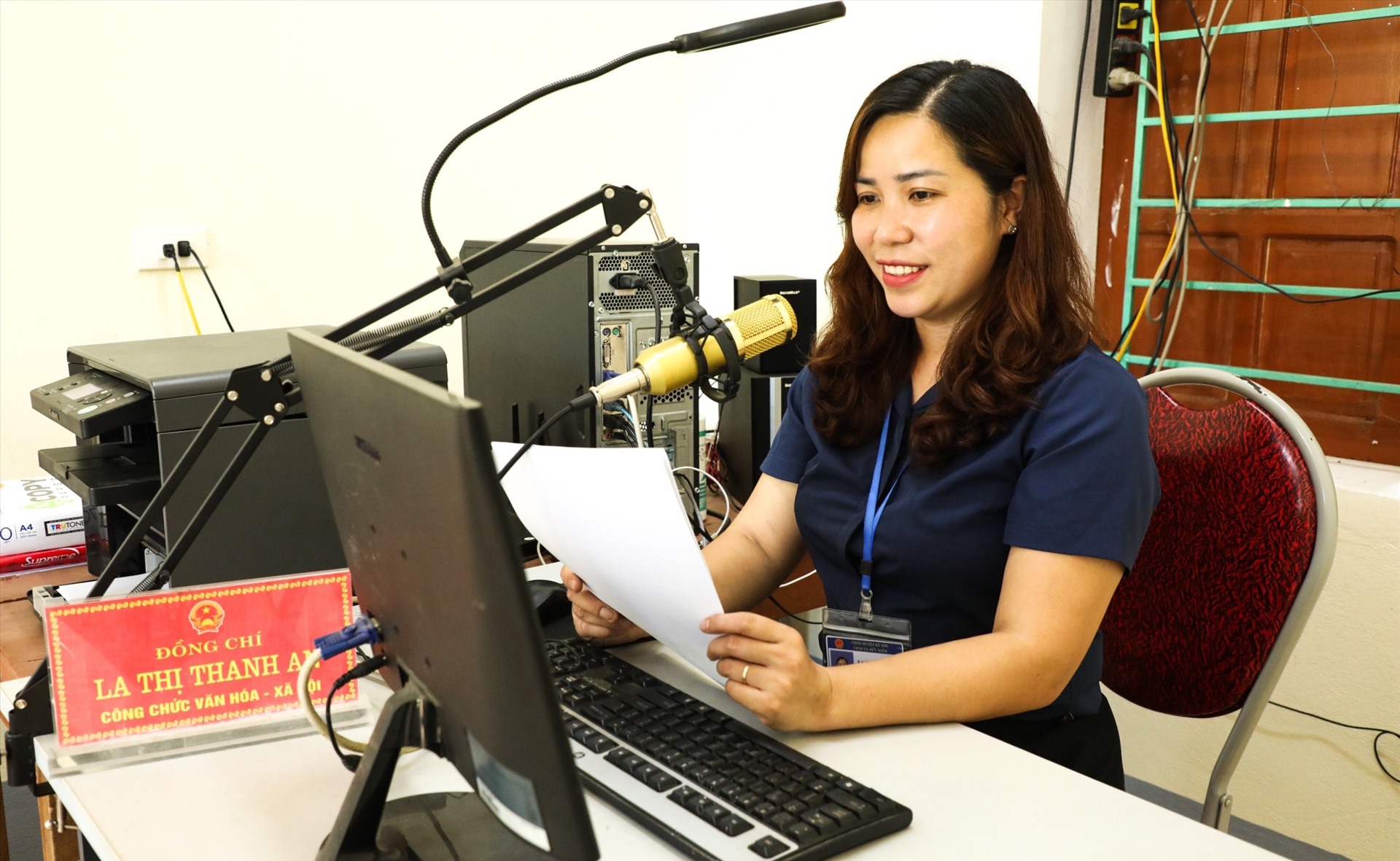 Chuyển đổi số giúp tăng hiệu quả tuyên truyền của các Đài truyền thanh cơ sở tại huyện Kỳ Sơn. Ảnh Hồng Sơn