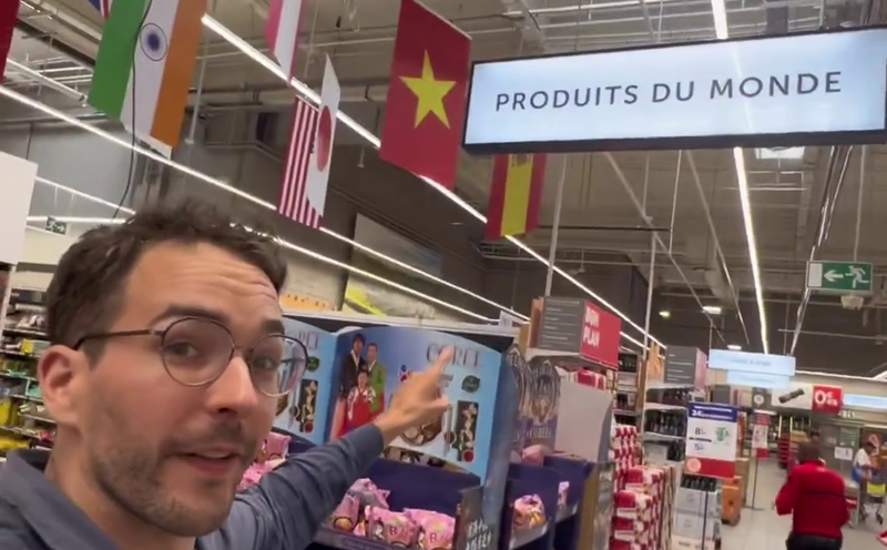 Thử thách bao nhiêu sản phẩm Việt được tìm thấy tại siêu thị lớn nhất nước Pháp