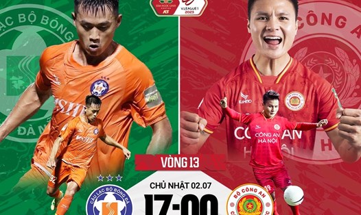 Tâm điểm vòng 13 V.League là trận đấu giữa Đà Nẵng và Công an Hà Nội. Ảnh: FPT Play