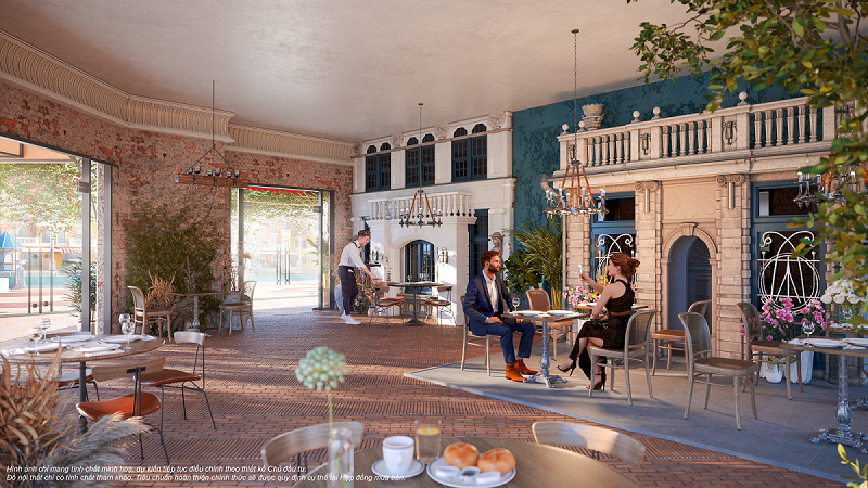 Những cửa hàng café sang trọng – là nơi cư dân và du khách tái tạo năng lượng, kết nối tình thân.