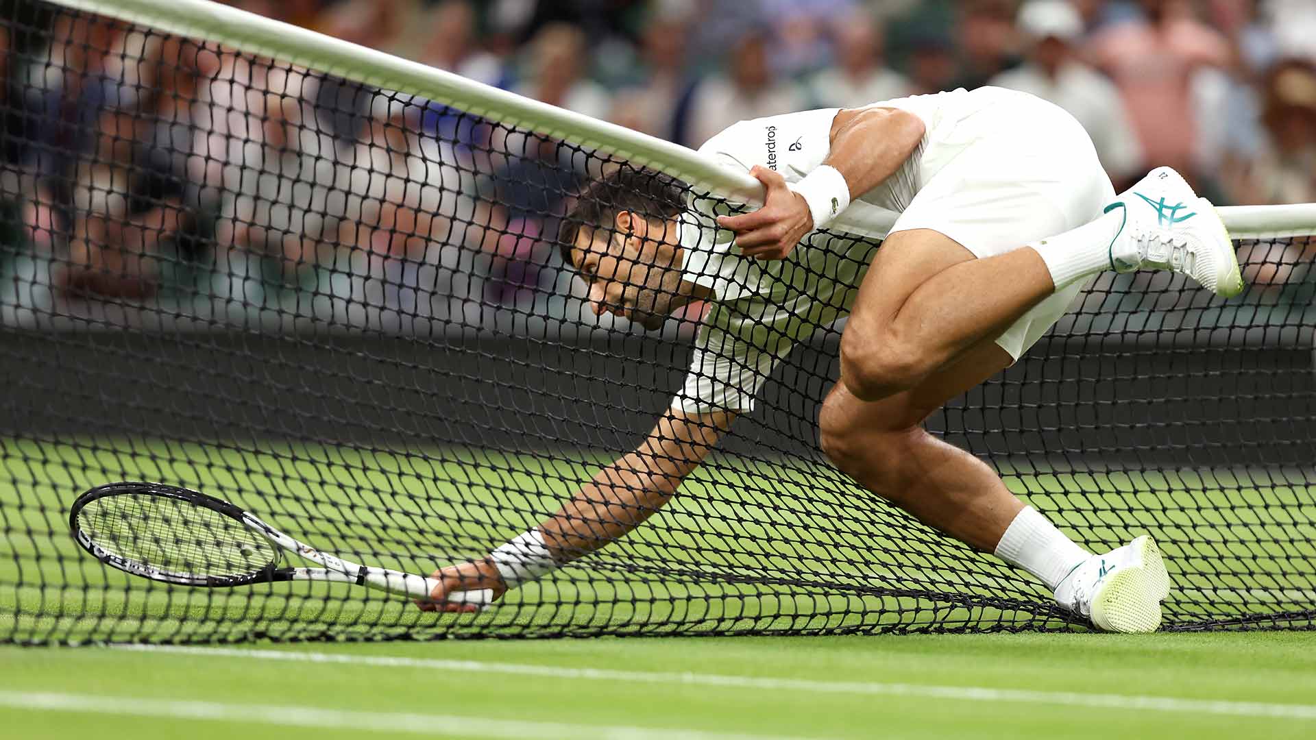Djokovic gặp những thách thức đầu tiên tại Wimbledon năm nay. Ảnh: Wimbledon