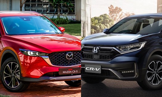 Sự khác biệt lớn nhất giữa Mazda CX-5 2023 bản cao cấp nhất và Honda CR-V bản tiêu chuẩn chủ yếu nằm ở tiện nghi nội thất và hệ thống chiếu sáng. Ảnh: Lâm Anh.