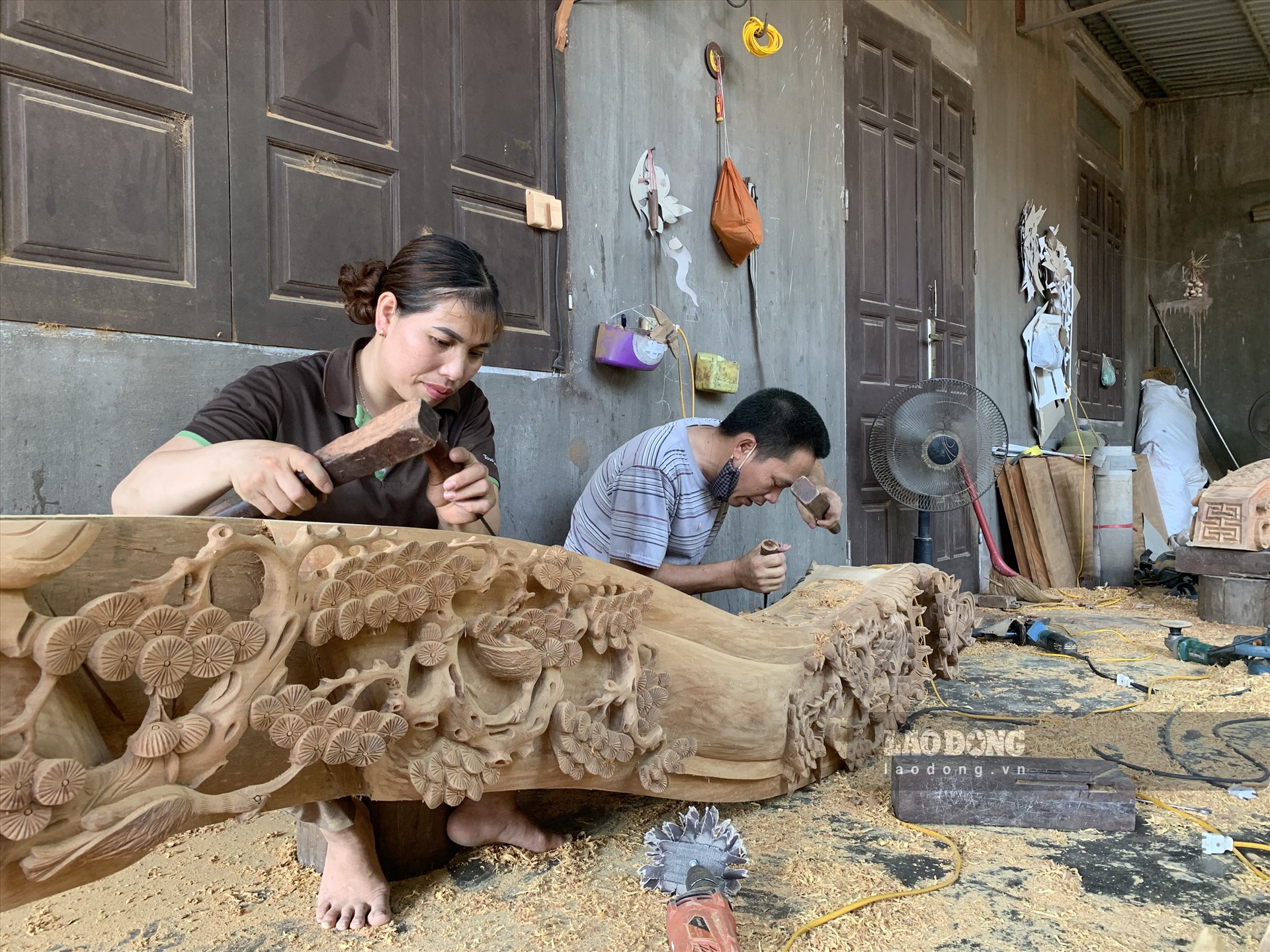 Hơn 400 năm giữ lửa nghề mộc Cúc Bồ Hải Dương. Ảnh: Lương Hà