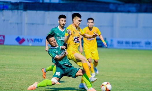Câu lạc bộ Thanh Hoá giành chiến thắng 1-0 trước Phù Đổng ở tứ kết Cúp Quốc gia 2023. Ảnh: Hoàng Sơn