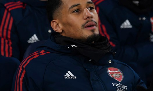 Saliba ngồi ngoài giai đoạn quyết định của mùa giải. Ảnh: CLB Arsenal