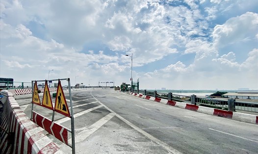 Công trình cầu Vĩnh Tuy giai đoạn 2 (thực hiện bằng vốn đầu tư công) sẽ được thông xe trước ngày 2.9.2023.    Ảnh: Vĩnh Hoàng