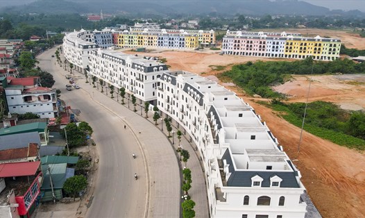 Một khu đô thị đang triển khai xây dựng tại suối khoáng Mỹ Lâm (Yên Sơn, Tuyên Quang). Ảnh: Nguyễn Tùng