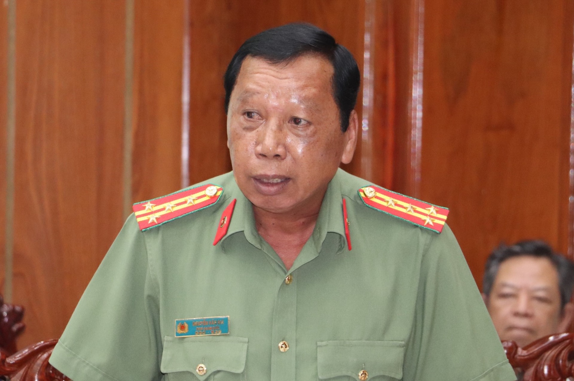 Đại tá Nguyễn Văn Giá - Phó Giám đốc Công an tỉnh Hậu Giang. Ảnh: Tạ Quang