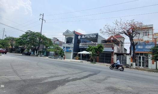 Một góc đường thuộc dự án cải tạo đường Minh Tiến thuộc quận Đồ Sơn, Hải Phòng. Ảnh: Mai Chi
