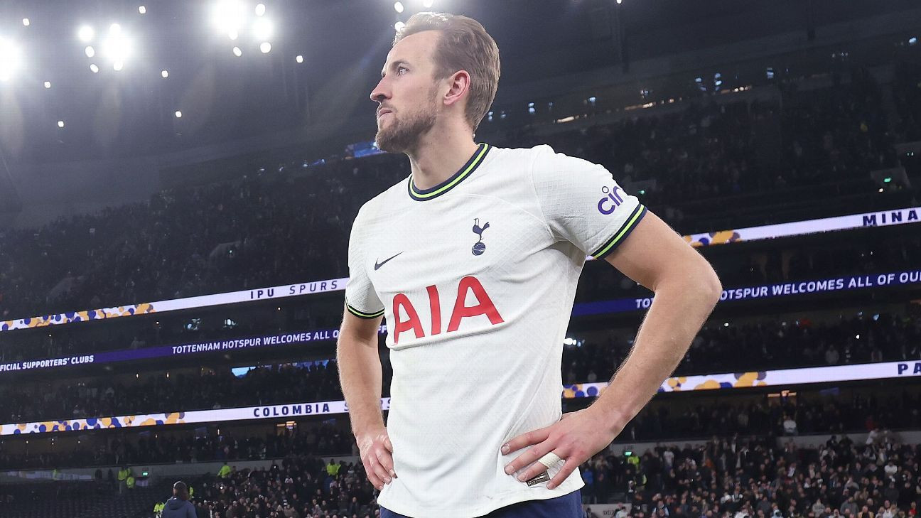 Tottenham vẫn chưa giải quyết xong tương lai của Harry Kane.  Ảnh: AFP