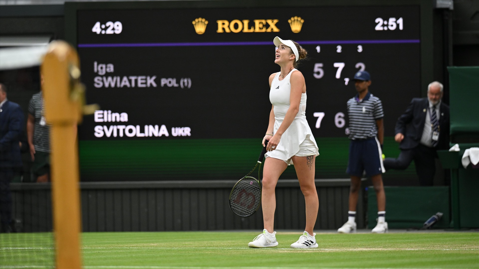 Elina Svitolina lần thứ hai vào bán kết giải đấu tại All England Club. Ảnh: Wimbledon