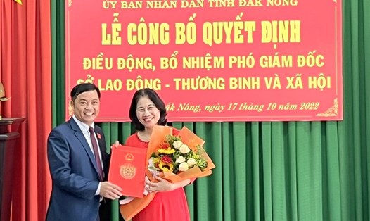
Bà Hương từng xin nghỉ việc ngay trong ngày được bổ nhiệm chức vụ Phó Giám đốc Sở Lao động - Thương binh và Xã hội tỉnh Đắk Nông. Ảnh: Bảo Lâm