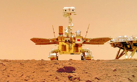 Tàu thám hiểm sao Hỏa Chúc Dung của Trung Quốc. Ảnh: Cục Vũ trụ Quốc gia Trung Quốc