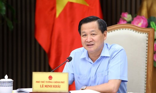 Phó Thủ tướng Lê Minh Khái yêu cầu tạo mọi điều kiện để Tập đoàn Bưu chính Viễn thông lớn mạnh. Ảnh VGP

