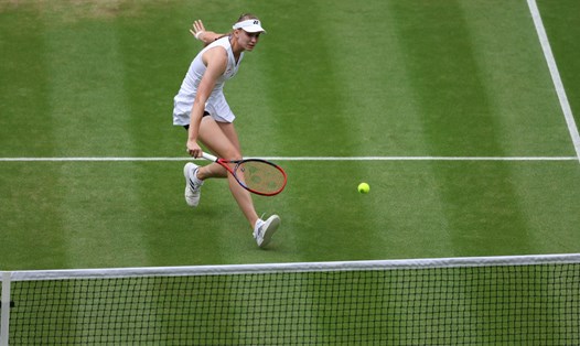Đương kim vô địch đơn nữ Elena Rybakina đã phải dừng chân ở tứ kết. Ảnh: Wimbledon