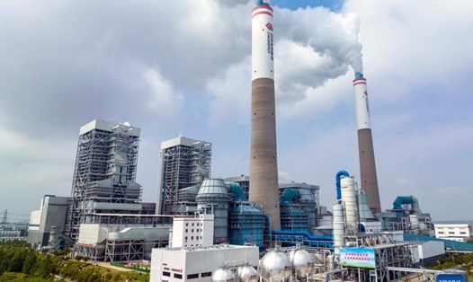 Nhà máy điện than Thái Châu của Tập đoàn Đầu tư Năng lượng Trung Quốc ở Thái Châu, tỉnh Giang Tô. Ảnh: Xinhua