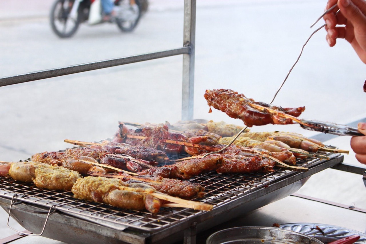 Món ếch nướng Campuchia độc đáo ở An giang