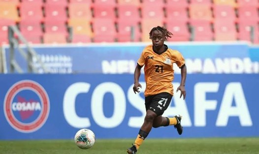 Avell Chitundu là cầu thủ thấp nhất World Cup nữ 2023. Ảnh: LĐBĐ Nam Phi