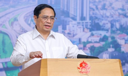 Thủ tướng Phạm Minh Chính phát biểu tại phiên họp. Ảnh: VGP
