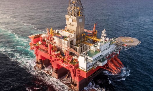Một giàn khoan dầu khí của tập đoàn Equinor ở biển Barents. Ảnh: Equinor