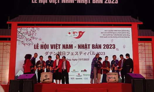 Lễ hội Việt Nam - Nhật Bản TP Đà Nẵng năm 2023 chính thức khai mạc tại Công viên Biển Đông (quận Sơn Trà). Ảnh: Mai Hương