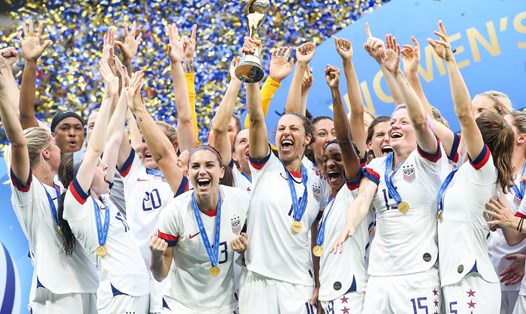 Mỹ là đội vô địch World Cup nữ nhiều nhất lịch sử World Cup nữ. Ảnh: LĐBĐ Mỹ