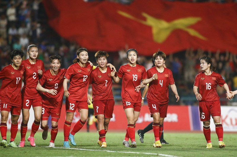 Tuyển nữ Việt Nam là 1 trong 8 đội dự World Cup lần đầu. Ảnh: Thanh Vũ