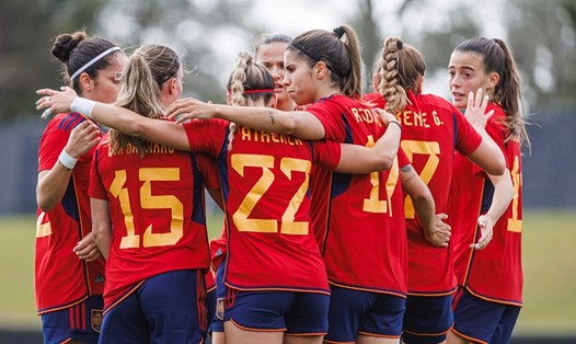Tuyển nữ Tây Ban Nha được đánh giá cao nhất tại bảng C và là ứng viên nặng kí cho ngôi vô địch World Cup 2023. Ảnh: LĐBĐ Tây Ban Nha
