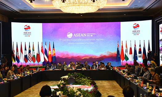 Quang cảnh Hội nghị Bộ trưởng Ngoại giao các nước Cấp cao Đông Á (EAS). Ảnh: Bộ Ngoại giao