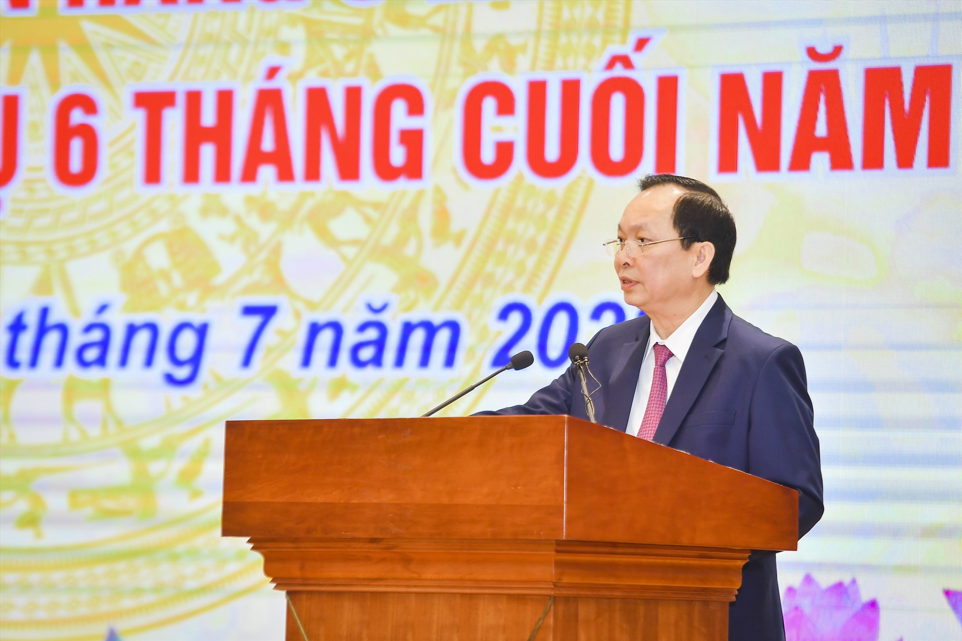 Phó Thống đốc thường trực Ngân hàng Nhà nước Đào Minh Tú phát biểu tại . Ảnh SBV