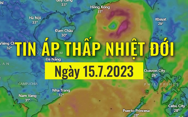 Tin bão mới nhất: Bão số 1 Talim đã mạnh lên, giật cấp 11