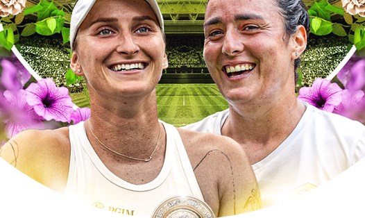 Nụ cười chiến thắng sẽ dành cho Marketa Vondrousova hay Ons Jabeur? Ảnh: Wimbledon