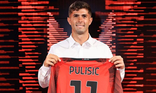 Pulisic trong ngày ra mắt đội bóng mới. Ảnh: AC Milan