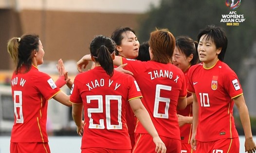 Tuyển nữ Trung Quốc - đương kim vô địch châu Á gặp nhều khó khăn khi gặp tuyển nữ Anh, Đan Mạch tại bảng D. Ảnh: AFC