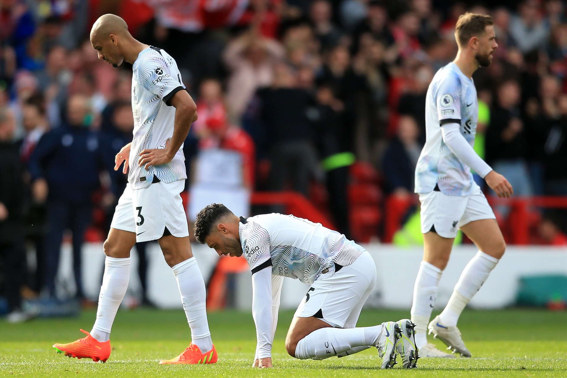 Henderson và Fabinho đang đứng trước những tin đồn sẽ rời Liverpool, sau Oxlade-Chamberlain. Ảnh: AFP