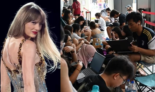 Vé xem các buổi hòa nhạc tại Singapore của Taylor Swift đã bán hết sạch vào ngày 7.7.2023. Ảnh: AFP/CNA