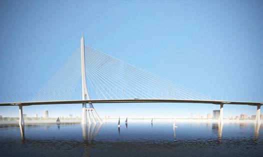 Cầu Cần Giờ dự kiến khởi công năm 2025, hoàn thành năm 2028.  Ảnh: Sở Quy hoạch - Kiến trúc TPHCM