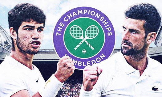 Trận chung kết Wimbledon 2023 giữa Carlos Alcaraz và Novak Djokovic thu hút mọi sự chú ý của quần vợt thế giới. Ảnh: Sky Sports