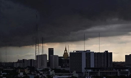 Bão Talim (bão số 1) dự kiến gây mưa lớn ở Thái Lan, trong đó có vùng đô thị Bangkok. Ảnh: AFP