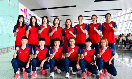 Tuyển cầu mây nữ Việt Nam vô địch thế giới nội dung 4 người. Ảnh: Đội tuyển cầu mây Việt Nam