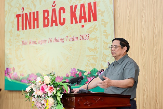 Thủ tướng Phạm Minh Chính kết luận buổi làm việc. Ảnh: VGP